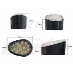 KIERUNKOWSKAZY KIERUNKI MIGACZE LED LEDOWE DO OWIEWKI YAMAHA YZF 600 1000 R1 R6 OD 2007 HOMOLOGACJA E11