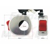 WŁĄCZNIK PRZEŁĄCZNIK WYŁĄCZNIK LAMP LIGHTBARÓW NA KIEROWNICĘ 22MM 7/8 CALA