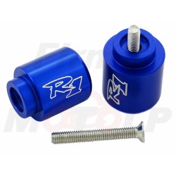 KOŃCÓWKI ZAKOŃCZENIA KIEROWNICY CIĘŻARKI NIEBIESKIE YAMAHA YZF 1000 R1 roczniki 1998-2008