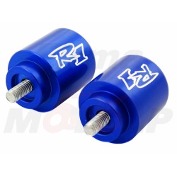 KOŃCÓWKI ZAKOŃCZENIA KIEROWNICY CIĘŻARKI NIEBIESKIE YAMAHA YZF 1000 R1 roczniki 1998-2008