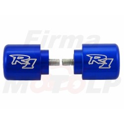 KOŃCÓWKI ZAKOŃCZENIA KIEROWNICY CIĘŻARKI NIEBIESKIE YAMAHA YZF 1000 R1 roczniki 1998-2008