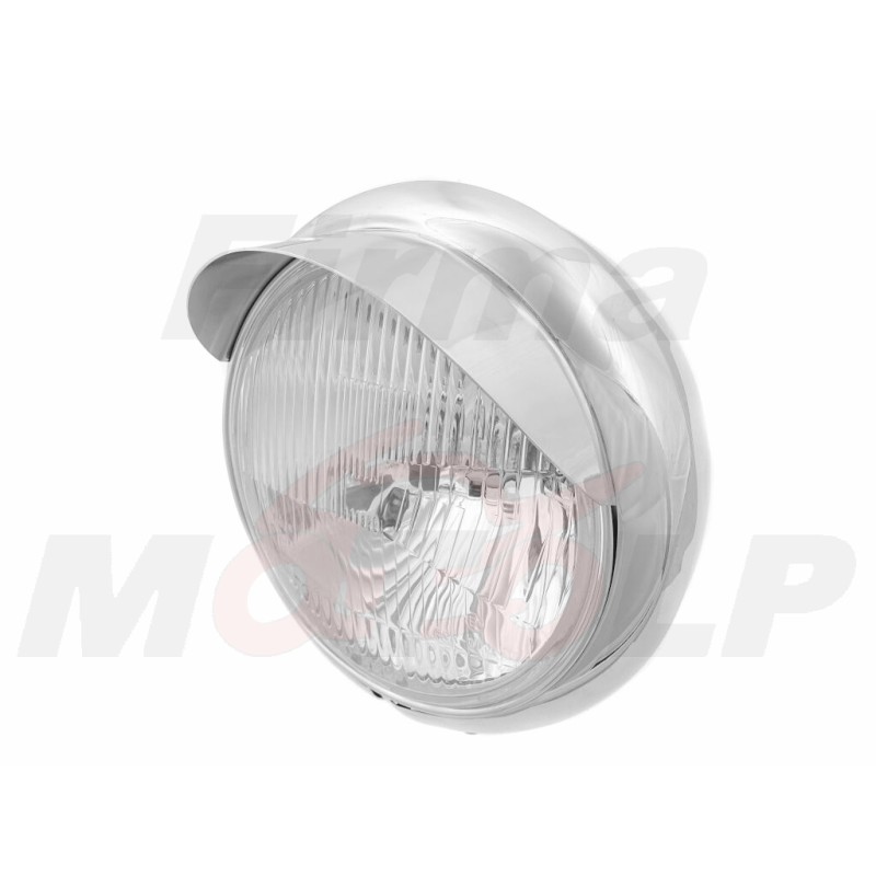 REFLEKTOR PRZEDNIA LAMPA PRZÓD CHROM METAL YAMAHA XVS 650 1100 DRAG STAR HOMOLOGACJA E4