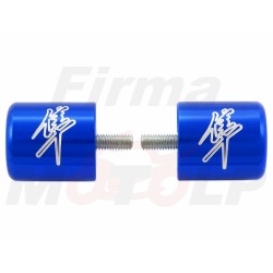 KOŃCÓWKI ZAKOŃCZENIA KIEROWNICY CIĘŻARKI NIEBIESKIE SUZUKI GSX-R GSX 1300 R GSXR HAYABUSA