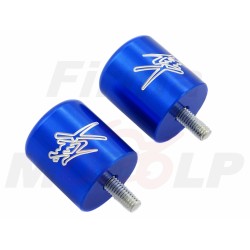 KOŃCÓWKI ZAKOŃCZENIA KIEROWNICY CIĘŻARKI NIEBIESKIE SUZUKI GSX-R GSX 1300 R GSXR HAYABUSA