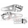 UCHWYTY MOCOWANIA REFLEKTORA PRZEDNIEJ LAMPY PRZÓD CHROM OBEJMA RURY 36MM - 49MM