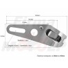 UCHWYTY MOCOWANIA REFLEKTORA PRZEDNIEJ LAMPY PRZÓD CHROM OBEJMA RURY 36MM - 49MM