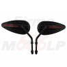 LUSTRA LUSTERKA METALOWE CZARNY POŁYSK 8MM HARLEY DAVIDSON HD H-D