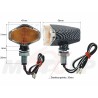 MIGACZE KIERUNKOWSKAZY KIERUNKI CARBON 12V 21W ŚRUBA M10 HOMOLOGACJA E11