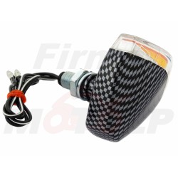 MIGACZE KIERUNKOWSKAZY KIERUNKI CARBON 12V 21W ŚRUBA M10 HOMOLOGACJA E11