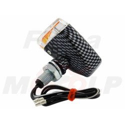 MIGACZE KIERUNKOWSKAZY KIERUNKI CARBON 12V 21W ŚRUBA M10 HOMOLOGACJA E11