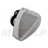 BIAŁE MIGACZE KIERUNKOWSKAZY KIERUNKI CHROM METAL ŻARÓWKA 12V 23W ŚRUBA 8MM