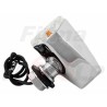BIAŁE MIGACZE KIERUNKOWSKAZY KIERUNKI CHROM METAL ŻARÓWKA 12V 23W ŚRUBA 8MM