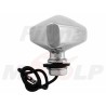 BIAŁE MIGACZE KIERUNKOWSKAZY KIERUNKI CHROM METAL ŻARÓWKA 12V 23W ŚRUBA 8MM