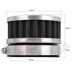 TUNING NOWY TUNINGOWY FILTR POWIETRZA STOŻKOWY NA ŚREDNICĘ 60MM 60 MM E1
