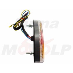 TYLNA LAMPA TYŁ LED LEDOWA 12V KOCIE OKO STOP + KIERUNKOWSKAZY