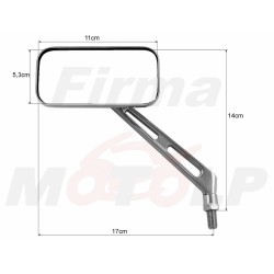 LUSTRA LUSTERKA CHROMOWANE METALOWE M10 10MM CHOPPER DRAG CRUISER CLASSIC