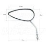 LUSTRA LUSTERKA CHROM METAL HARLEY DAVIDSON HD H-D 8MM M8 - WADA / PROMOCJA CENOWA