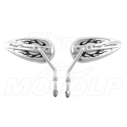 LUSTRA LUSTERKA CHROM METAL HARLEY DAVIDSON HD H-D 8MM M8 - WADA / PROMOCJA CENOWA