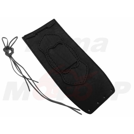KRAWAT PAS NA ZBIORNIK CZARNA OSŁONA SKÓRA HARLEY DAVIDSON HD H-D SOFTAIL