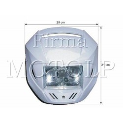 TUNING OWIEWKA MOTOCYKLOWA BIALA Z HOMOLOGACJA E11