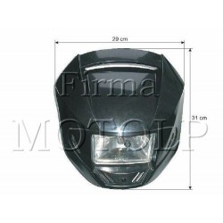 TUNING OWIEWKA MOTOCYKLOWA CZARNA HOMOLOGACJA E11