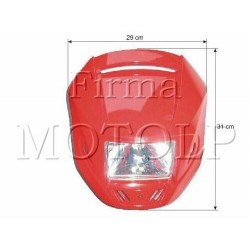 TUNING OWIEWKA MOTOCYKLOWA CZERWONA HOMOLOGACJA E11