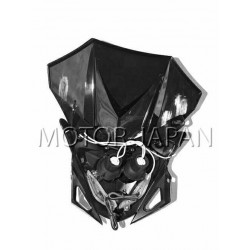 TUNING OWIEWKA MOTOCYKLOWA CZARNA HALOGENY DIODY