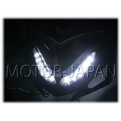 TUNING OWIEWKA MOTOCYKLOWA CZARNA HALOGENY DIODY