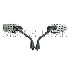 LUSTRA LUSTERKA UNIWERSALNE CZARNO - SREBRNE - M10 10MM