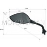 TUNING LUSTRA LUSTERKA UNIWERSALNE CZARNY MAT M10 10MM