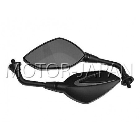 TUNING LUSTRA LUSTERKA UNIWERSALNE CZARNY MAT M10 10MM