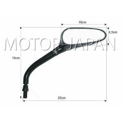 LUSTRA LUSTERKA CHOPPER HARLEY KLASYK DRAG CRUISER M10 10MM