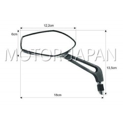 LUSTRA LUSTERKA UNIWERSALNE M10 10MM CARBON