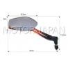LUSTRA LUSTERKA UNIWERSALNE M10 10MM BLACK-ORANGE