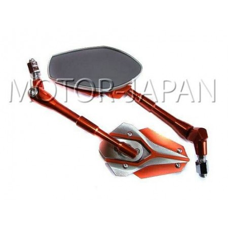 LUSTRA LUSTERKA UNIWERSALNE M10 10MM POMARAŃCZOWE