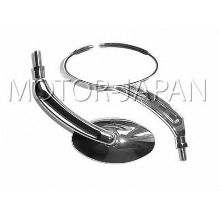 LUSTRA LUSTERKA UNIWERSALNE CHROM CHOPPER DRAG M10 10MM