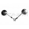 LUSTRA LUSTERKA UNIWERSALNE CHROM M10 10MM CHOPPER DRAG CRUISER KLASYK HOMOLOGACJA E9