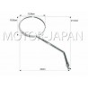LUSTRA LUSTERKA UNIWERSALNE CHROM M10 10MM CHOPPER DRAG CRUISER KLASYK