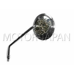 LUSTRA LUSTERKA UNIWERSALNE CHROM M10 10MM CHOPPER DRAG CRUISER KLASYK