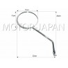 LUSTRA LUSTERKA UNIWERSALNE CHROM M10 10MM CHOPPER DRAG CRUISER KLASYK