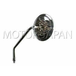 LUSTRA LUSTERKA UNIWERSALNE CHROM M10 10MM CHOPPER DRAG CRUISER KLASYK
