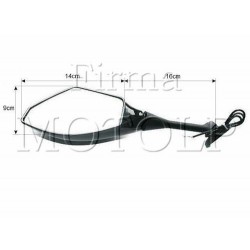 LUSTERKA CZARNE Z KIERUNKAMI HONDA CBR 600 1000 RR rok produkcji 2003 - 2008