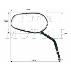 LUSTRA LUSTERKA CZARNY MAT - HARLEY DAVIDSON HD