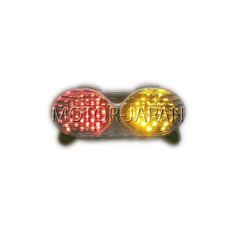 LAMPA LED Z KIERUNKAMI KAWASAKI ZX-6R ZX-9R ZR-7 rok produkcji 1998 - 2007 HOMOLOGACJA