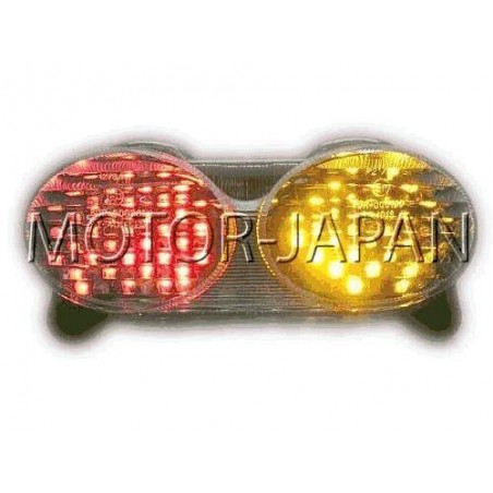 LAMPA LED Z KIERUNKAMI KAWASAKI ZX-6R ZX-9R ZR-7 rok produkcji 1998 - 2007 HOMOLOGACJA