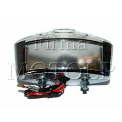 TYLNA LAMPA TYL UNIWERSALNA CHROM METAL KRZYZ HOMOLOGACJĘ E11