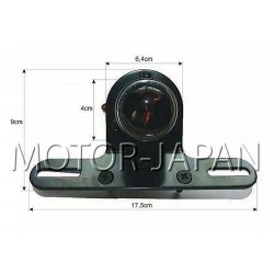 TYLNA LAMPA TYL UNIWERSALNA CZARNA Z PODSTAWĄ