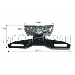 TYLNA LAMPA TYL LED UNIWERSALNA BIAŁA HOMOLOGACJA