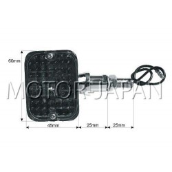 MINI TYLNE LAMPY LAMPA TYL UNIWERSALNE CHROM METAL