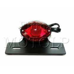 TYLNA LAMPA TYL CZERWONA Z PODSTAWA TABLICY CZARNA